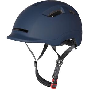 Adult Men Women Bike Helmet with Integrated Taillight for Urban Commuter Cycling Scooter E-Bike Skateboard