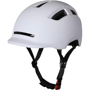 Adult Men Women Bike Helmet with Integrated Taillight for Urban Commuter Cycling Scooter E-Bike Skateboard