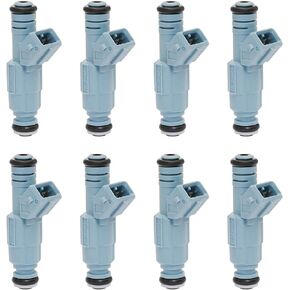 Fuel Injector 24LB 4 Holes 8Pcs | Replacement for 5.2 5.9 Dodge Dakota Durango Ram Chevy Camaro Ford F250 F350 Excursion Mustang Pontiac GTO & more | Replace# 0280155715, 0280150947, 0280150965