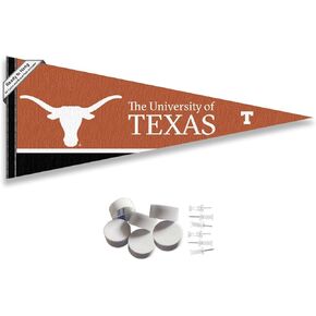 Texas Longhorns Pennant Flag and Wall Tack Mount Pads