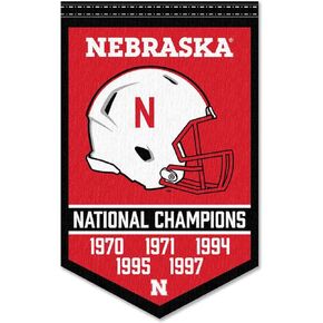 Nebraska Cornhuskers Football National Champions Banner