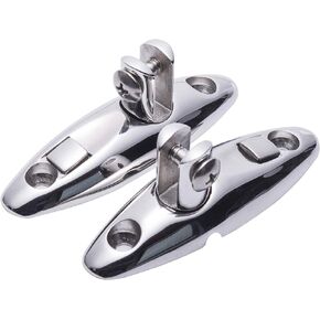 Boat Bimini Top Swivel Hinge,316 Stainless Steel Deck Side Mount Quick Release Hinge,Marine Hardware Accessories,Include Screws, Pack of 2