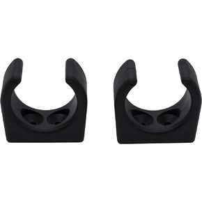 MARINE CITY Nylon Ladder Hooks Spring Clamp Light Weighted Easy Access Holder Storage Clip Stowing Clip with Smooth Design 1-1/4 Inches for Boats – Marines – Yachts (Pack of 2)