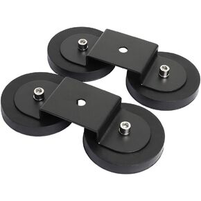 Exzeit Strong Magnet Base for Led Work Light Light bar，Powerful Magnetic Mounting Bracket with Protecting Rubber for Off road Driving Lighting (Two PCS)