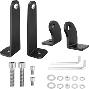 Light Bar Mounts Mounting Bracket, 4PCS Universal Side Mounted Brackets Kit for Single Row LED Light Bar for Truck ATV UTV - 2 Years Warranty