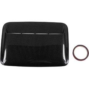 Aramox Bonnet Scoop Cover, ABS Carbon Fiber Hood Scoop Cover Universal for Automobile Modification Replacement(Glossy Black) in Kuwait