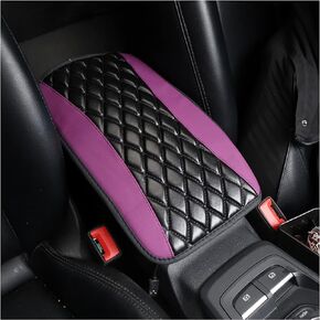 Car Center Console Pad,Comfortable PU Leather Car Armrest Cushion,Waterproof and Anti-Scratch Car Interior Accessories Universal for SUV/Truck/Car (Black)
