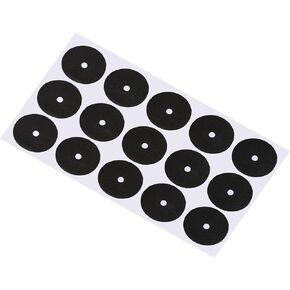 PATIKIL Pool Table Marker Dots, 1 Sheet/15Pcs Billiard Point Stickers Ball Position Locator for Billiards Practice, Black