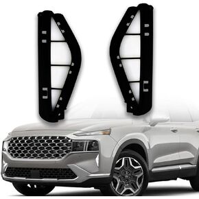 Switchback White/Amber LED DRL Front Bumper Fog Light Daytime Running Light Sequential Flash Turn Signal Feature Compatible with Hyundai Santa Fe SUV 2021 2022 Accessories