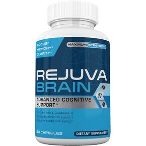 Rejuva Brain- Advanced Cognitive Support- Enriched w/L-Glutamine & Bacopa Monnieri to Support Cognitive Health and Ability