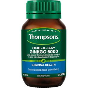 Thompson's One-A-Day Ginkgo 6000mg 60 Capsules