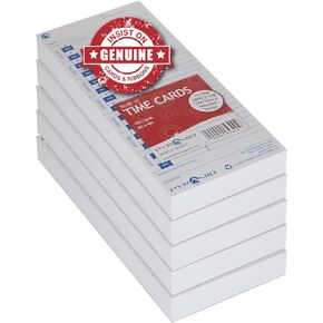 Pyramid Time Systems, 35100-10PK5, Genuine Pack of 500 Time Cards, Use with Pyramid Side Loading Time Clocks, Models 3500, 3600SS and 3700