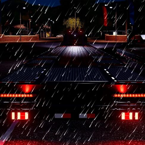 16 Inch Red High Mounted Brake Lights, 11 LED Trailer Tail Light Park Stop Turn signal Light for Marine Boats Offroad Truck RV UTV ATV (2Pcs) in Kuwait