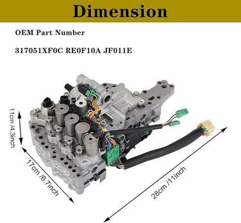 JF011E RE0F10A جسم صمام ناقل الحركة CVT متوافق مع نيسان ألتيما مورانو روج سينترا جيب علبة التروس صمام الملف اللولبي in Kuwait