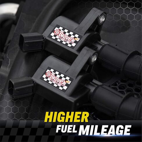 ملفات إشعال عالية الطاقة للغاية لسيارة Ford F-150 F-250 F-350 4.6L 5.4L V8 DG508 DG457 DG472 DG491 Crown Victoria Expedition Mustang Lincoln Mercury مجموعة من 8 (15% المزيد من الطاقة) in Kuwait