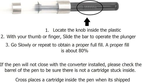 محول منزلق لزجاجة الحبر من قلم حبر القلم الموفر متوافق مع الأقلام المتقاطعة، يناسب جميع أقلام النافورة المتقاطعة in Kuwait