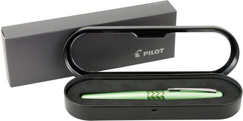 قلم حبر PILOT MR Retro Pop Collection في صندوق هدايا، أسطوانة فيروزية مع لمسة من النقاط، طرف رفيع من الفولاذ المقاوم للصدأ، حبر أسود قابل لإعادة الملء (91436) in Kuwait