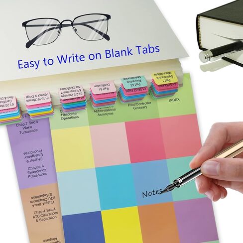 علامات التبويب FAR AIM 2024 و2023، متوافقة مع الطيار الخاص (بدون كتاب)، تتضمن علامات التبويب Far/Aim 64 علامة تبويب و16 علامة تبويب فارغة، وعلامات تبويب مغلفة وملونة مقاومة للتمزق مع إشارة مرجعية وقالب موضع in Kuwait