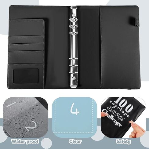 مجموعة أدوات تحدي المغلف المكونة من 100 ظرف، كتاب تحدي توفير المال مع مظاريف نقدية، هدايا عيد الأم لتوفير 5050/10000/500 دولار in Kuwait