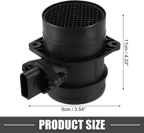 MAF Sensor Assembly No.0280217529 MAF Mass Air Flow Sensor for Volkswagen Golf 1999-2005 Plastic Black in Saudi Arabia