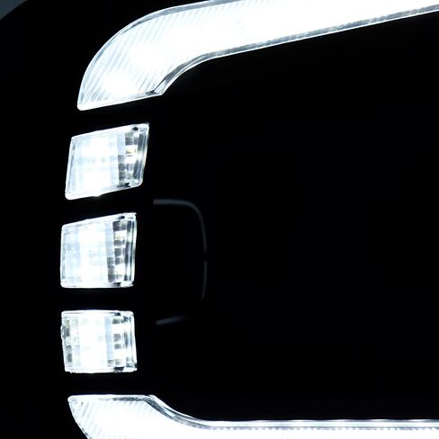 ضوء الجري النهاري LED الأمامي من MotorFansClub مناسب لسيارة Honda Civic 11th Gen 4-Door Sedan 2021 2022 2023 2 لون كهرماني أبيض لـ DRL ومصباح إشارة الانعطاف in Saudi Arabia
