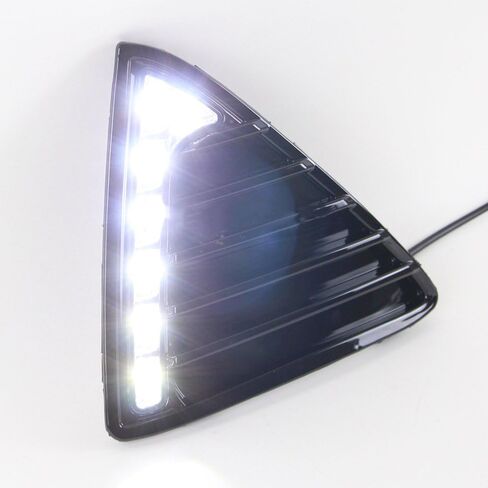 LED DRL for Ford Focus 2012 2013 2014 Daytime Running Light Fog Lamp Front Lower Bumper Grille Bezel with Turn Signal in Saudi Arabia