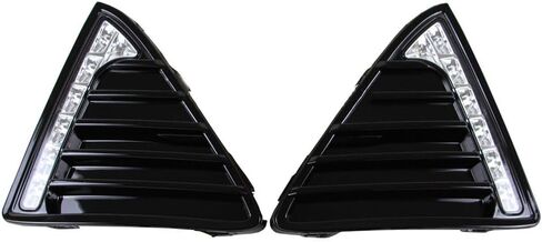 LED DRL for Ford Focus 2012 2013 2014 Daytime Running Light Fog Lamp Front Lower Bumper Grille Bezel with Turn Signal in Saudi Arabia