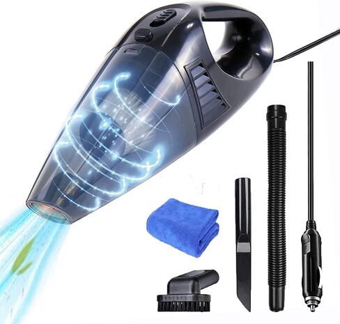Car Vacuum Cleaner,Updated Version Handheld Vacuum Cleaner for Car with 16.4FT Cable Portable Vacuum Cleaner,Auto Accessories Kit for Detailing and Cleaning Car Interior in Saudi Arabia