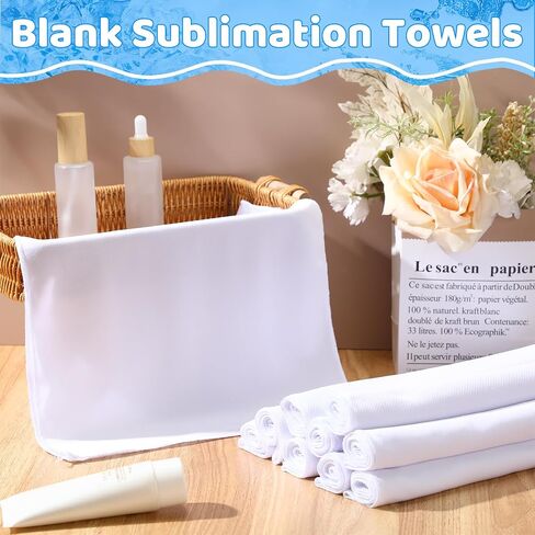 54 Pcs Sublimation Cooling Towels 40 x 12 Inch Soft White Polyester Blank Cooling Towels Bulk Chilly Yoga Towel Microfiber Gym Towels Workout Towel for Face Neck Running Gym Golf Yoga (54PCS) in Saudi Arabia