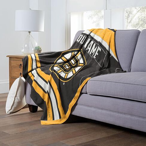 بطانية Northwest NHL Boston Bruins ذات اللمسة الحريرية الشخصية، مقاس 50 بوصة × 60 بوصة، جيرسي، بوسطن بروينز - جيرسي (236) in Kuwait