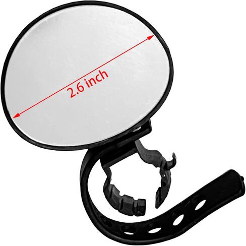 1 زوج دراجة المرايا 360 درجة دوران الدراجة مرآة المقود مرآة الرؤية الخلفية in Kuwait