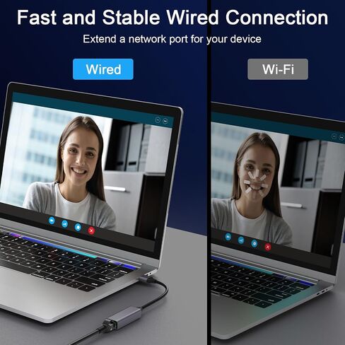 USB to Ethernet Adapter,USB 3.0 to 100/1000 Gigabit Ethernet LAN Network Adapter,Driver Free RJ45 Internet Adapter Compatible with MacBook,Surface,Notebook Laptop PC with Windows 7/8/10, XP, Vista,Mac in Saudi Arabia
