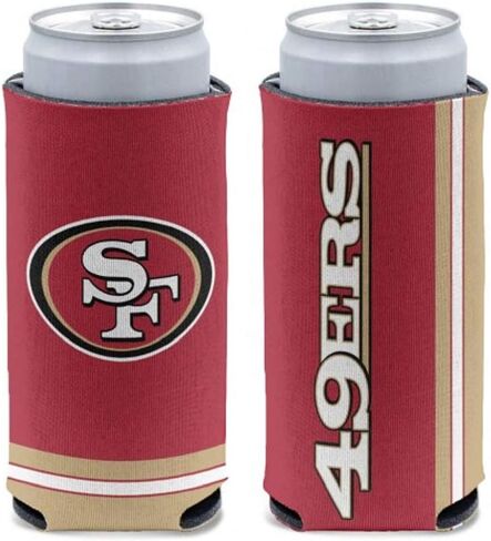 NFL San Francisco 49ers Slim Can Cooler، ألوان الفريق، مقاس واحد in Saudi Arabia