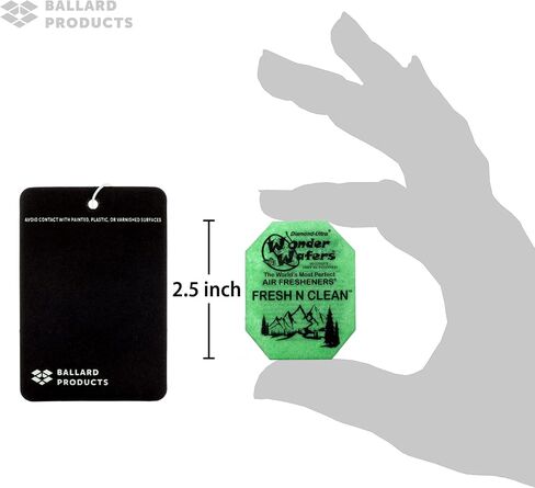 Wonder Wafers Car Air Freshener Pack of 40-4 Wonder Wafer Scents - Fresh N Clean, Black Royale, New Leather, and NU Car - 10 Wafers of Each - Bundle with Ballard Products Air Freshener in Saudi Arabia