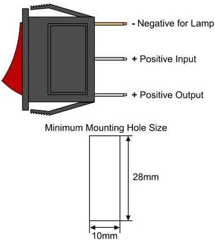 مفتاح تشغيل/إيقاف تشغيل ماكينة الحلاقة (عبوتان) - مفتاح تشغيل وإيقاف مضيء باللون الأحمر KCD1 لشفرات الحلاقة E100، E200، E300، Crazy Cart، GF، Drifter، Dune Buggy - حذاء مطاطي مقاوم للماء شديد التحمل 3 دبابيس تشغيل وإيقاف in Kuwait