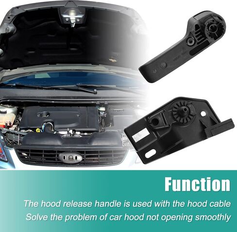 X AUTOHAUX 1 Set Hood Release Handle Assembly 1J1823633A 1J1823533C for VW Jetta MK4/Bora 1999-2005 for Skoda Fabia 2000-2015 in Saudi Arabia