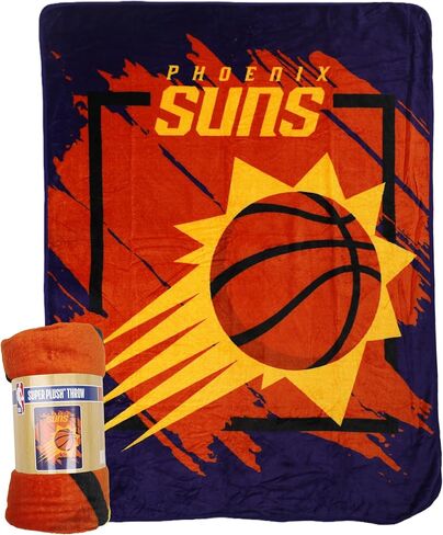 بطانية Northwest NBA Phoenix Suns Micro Raschel، مقاس 46 بوصة × 60 بوصة، الأبعاد in Saudi Arabia
