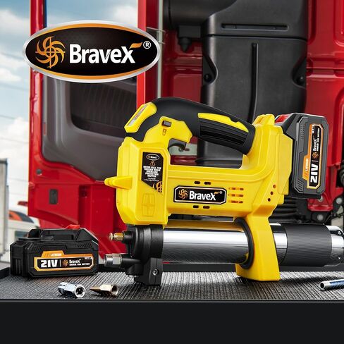 مسدس شحوم لاسلكي، مسدس شحوم كهربائي يعمل بالبطارية 12000 رطل لكل بوصة مربعة، حزمة بطارية قابلة لإعادة الشحن، خرطوم طويل عالي الضغط 40 بوصة، ضخ تلقائي كمي مزدوج الوضع / ضخ مستمر in Kuwait