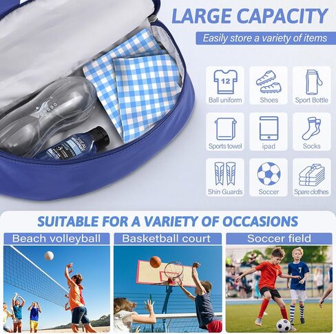 Soccer Bag, for up to Size 7 Basketball & Size 5 Soccer Ball, Youth Soccer Bag, Boys Soccer Backpack, Basketball Bag, Drawstring Backpack for Football Volleyball Soccer Equipment Bags in Saudi Arabia