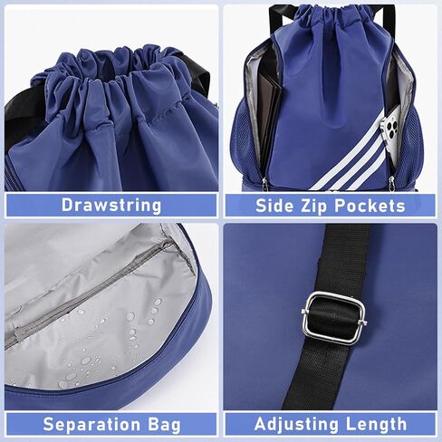 Soccer Bag, for up to Size 7 Basketball & Size 5 Soccer Ball, Youth Soccer Bag, Boys Soccer Backpack, Basketball Bag, Drawstring Backpack for Football Volleyball Soccer Equipment Bags in Saudi Arabia
