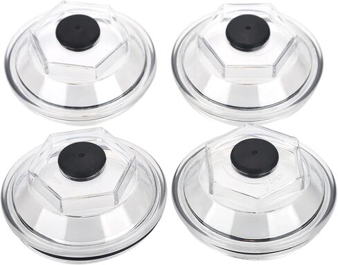ZONFANT Oil Bath Dust Caps K71-148-00 Compatible with Dexter 9k-10K General Duty Axles 10K HD 12K 15K 4.0" Threads Trailer Axle 4 Pcs Plastic Screw-on Cap Kit Rubber Plugs O-Rings in Saudi Arabia