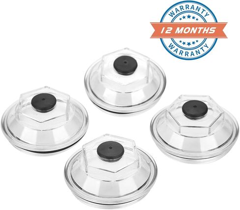 ZONFANT Oil Bath Dust Caps K71-148-00 Compatible with Dexter 9k-10K General Duty Axles 10K HD 12K 15K 4.0" Threads Trailer Axle 4 Pcs Plastic Screw-on Cap Kit Rubber Plugs O-Rings in Saudi Arabia