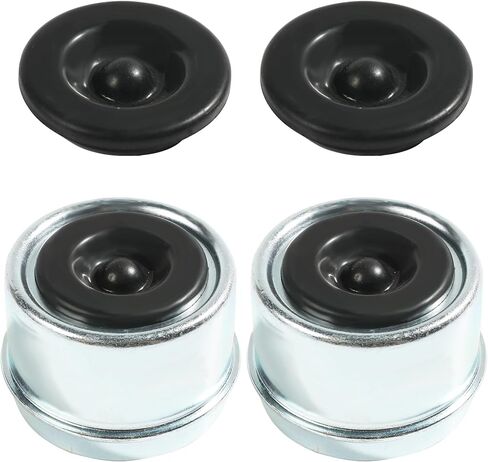 غطاء شحم بغطاء غبار لمحمل المقطورة، مجموعتان من أغطية غبار محور 1.98 بوصة مع قطعتين من سدادات الشحوم المطاطية الإضافية، غطاء شحم محور المقطورة لمعظم محاور دكستر بوزن 2000 إلى 3500 رطل in Kuwait