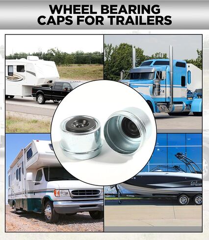 غطاء شحم بغطاء غبار لمحمل المقطورة، مجموعتان من أغطية غبار محور 1.98 بوصة مع قطعتين من سدادات الشحوم المطاطية الإضافية، غطاء شحم محور المقطورة لمعظم محاور دكستر بوزن 2000 إلى 3500 رطل in Kuwait