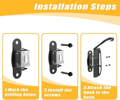TORACK 2-Pack Swivel Bike Wall Hangers, Wall Mount Bike Hooks for Garage Vertical Space Saving Bike Wall Rack Garage Home Bike Storage in Saudi Arabia