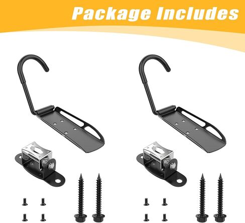 TORACK 2-Pack Swivel Bike Wall Hangers, Wall Mount Bike Hooks for Garage Vertical Space Saving Bike Wall Rack Garage Home Bike Storage in Saudi Arabia