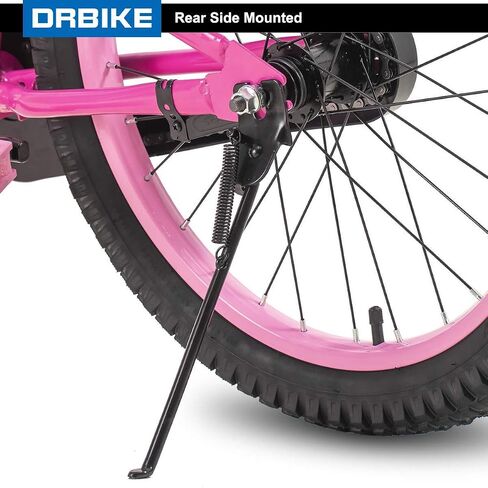 DRBIKE Kids Bike Kickstand for 14 16 18 20 Inch Kids Bike, Single-Side Stand Rear Mount for Kids Bicycle, Carbon Steel, Black in Saudi Arabia