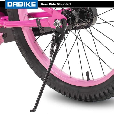 مسند دراجة الأطفال من DRBIKE لدراجة الأطفال مقاس 14 و16 و18 و20 بوصة، حامل خلفي من جانب واحد لدراجات الأطفال، فولاذ كربوني، أسود in Kuwait