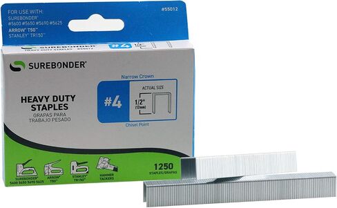 Surebonder 55012 Heavy Duty 1/2-Inch Length Staples, Arrow T50 Type, 1250 Count in Saudi Arabia