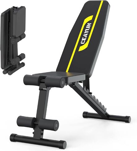 Adjustable Weight Bench Press, Foldable Workout Bench for Full Body, Incline Decline Utility Exercise Bench, Strength Training Benches for Home Gym in Saudi Arabia